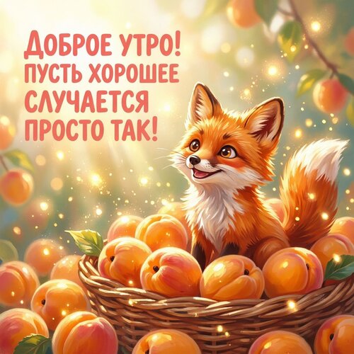 Открытка Доброе утро! Пусть хорошее случается просто так!