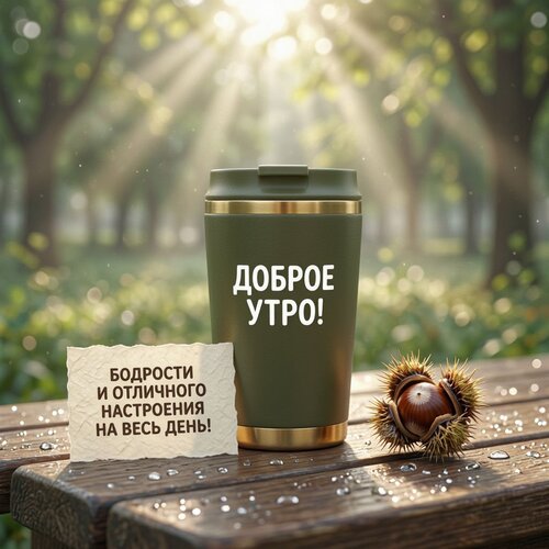 Открытка Доброе утро! Бодрости и отличного настроения на весь день!