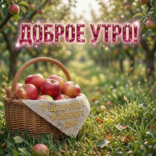 Открытка Доброе утро! Щедрого и доброго дня
