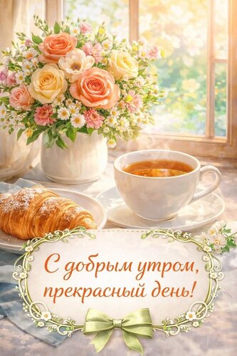 Открытка Доброе утро