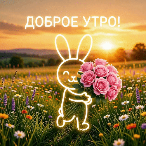 Анимированная открытка Доброе утро!