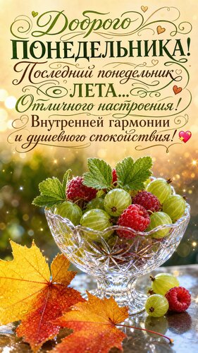 Открытка Доброго понедельника