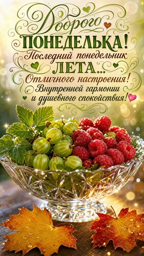 Открытка Доброго понедельника