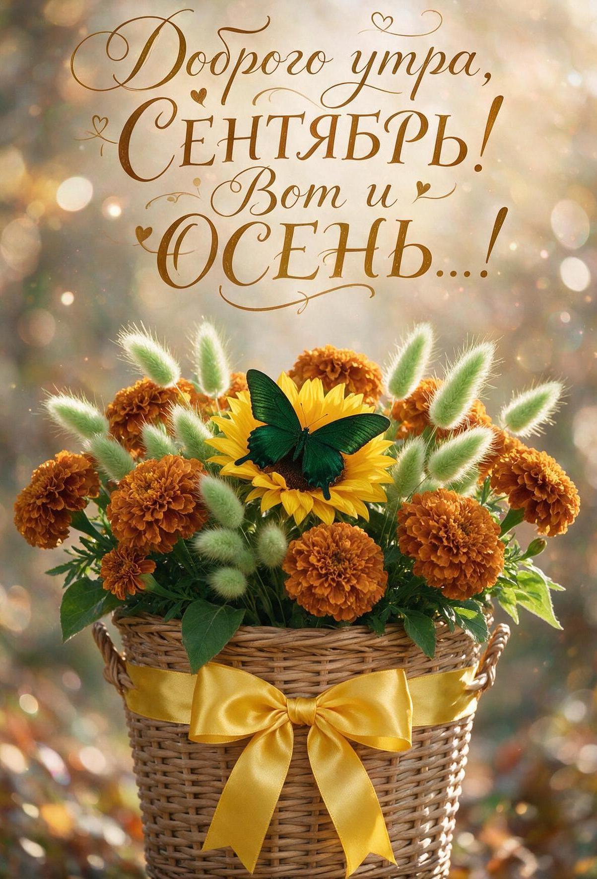 Открытка Доброе утро, сентябрь