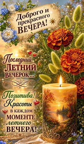 Открытка Конец лета