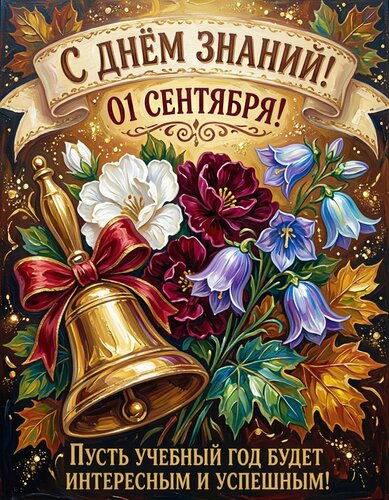 Открытка С днем знаний