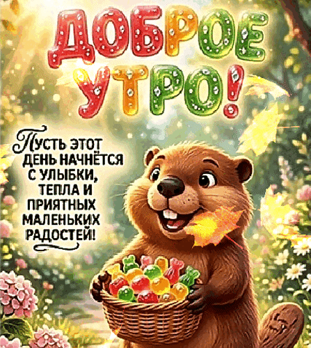 Анимированная открытка Доброе утро!