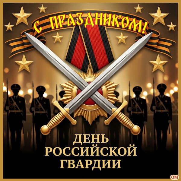 Открытка День Российской гвардии