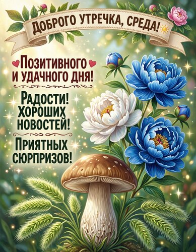 Открытка Доброго утречка среды
