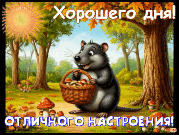 Анимированная открытка Хорошего дня