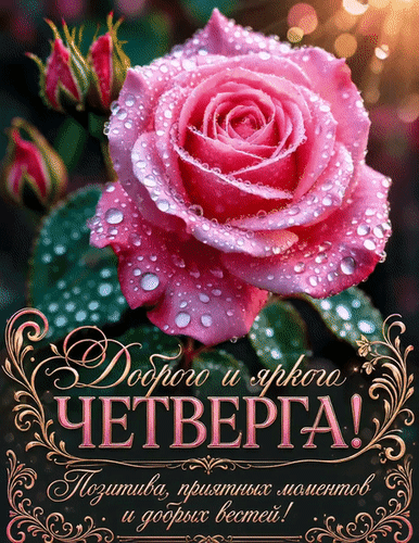 Анимированная открытка Доброго и яркого четверга