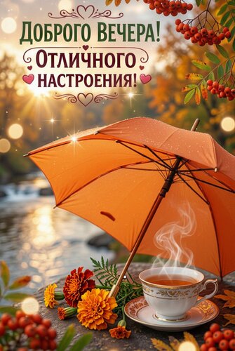 Открытка Добрый вечер