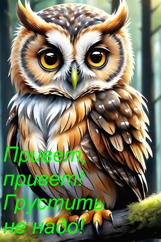 Открытка Привет, привет! Грустить не надо!