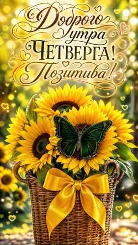 Открытка Доброго утра четверга