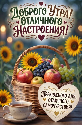 Открытка Доброе утро