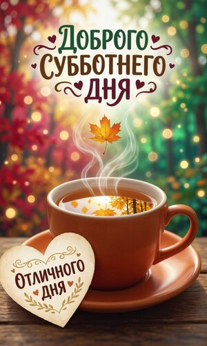 Открытка Доброго субботнего дня