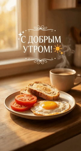 Анимированная открытка С добрым утром!