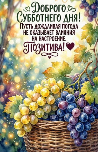 Открытка Доброго субботнего дня