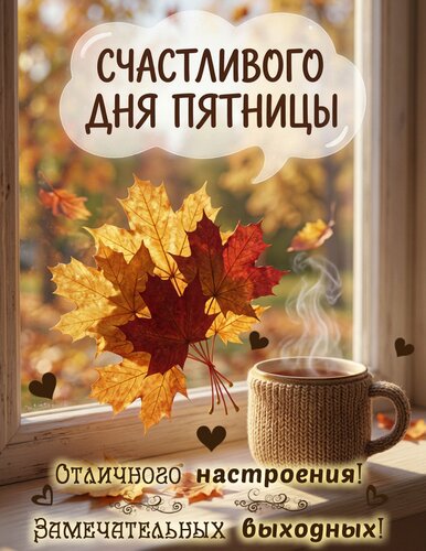 Открытка Счастливого дня пятницы