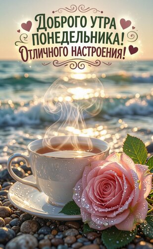Открытка Доброго утра понедельника