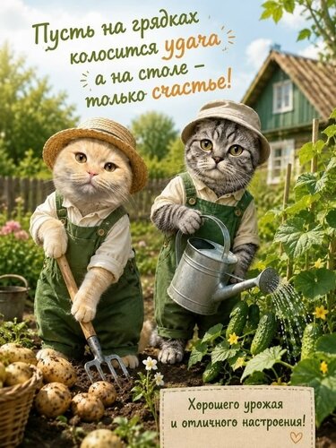 Открытка Хорошего урожая