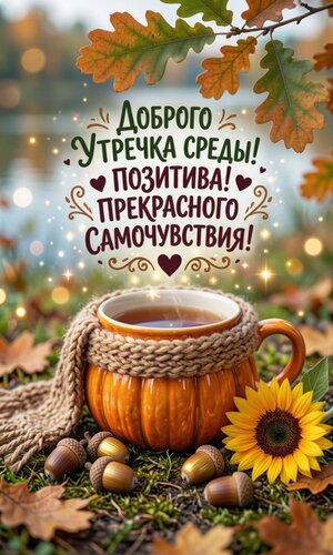 Открытка Доброго утра среды