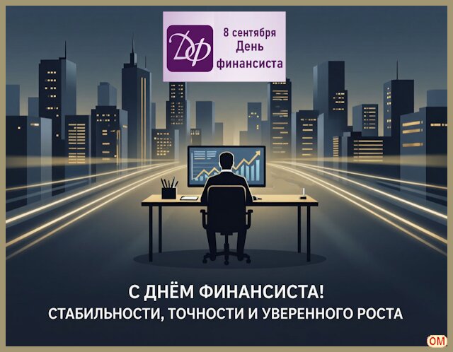 Открытка День финансиста 
