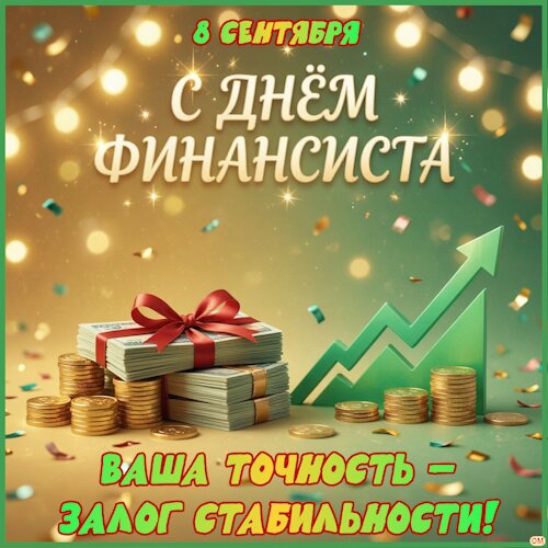Открытка День финансиста 