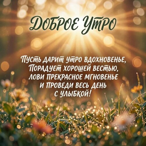 Открытка Доброе утро