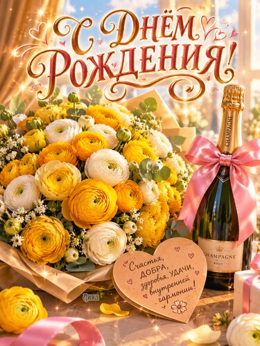 Открытка С днём рождения!