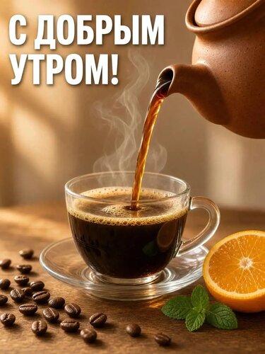 Открытка С добрым утром