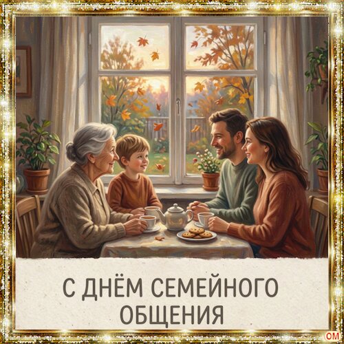 Открытка День семейного общения 