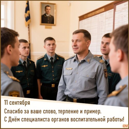 Открытка Специалист органов воспитательной работы 1