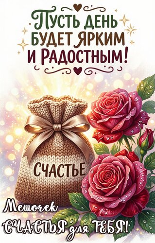 Открытка Яркого и радостного дня