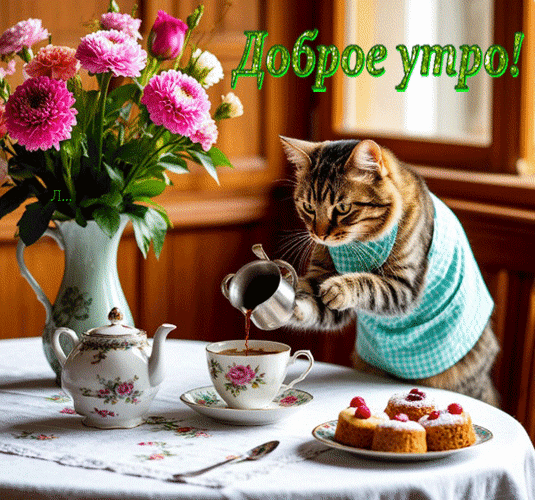 Анимированная открытка Доброе утро!