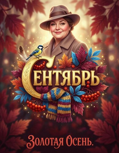 Открытка Сентябрь