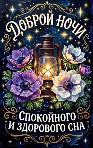 Открытка Спокойной ночи