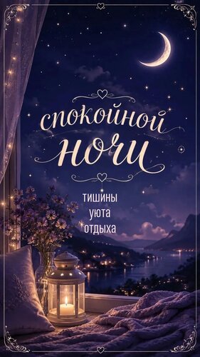 Открытка Тишины уюта отдыха