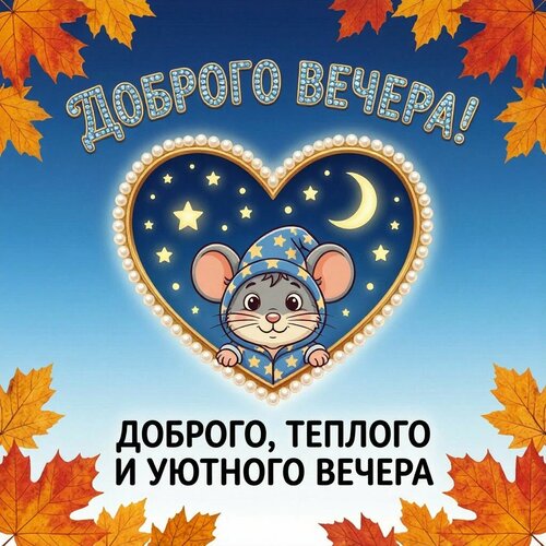 Открытка Доброго, теплого и уютного вечера!
