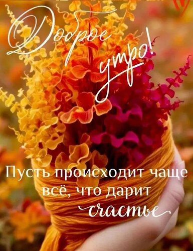 Открытка Доброе утро. Пусть происходит чаще всё что дарит счастье