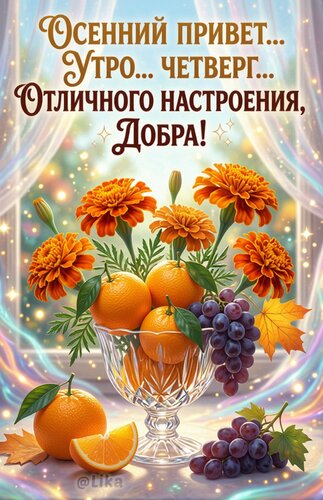 Открытка Утро четверга