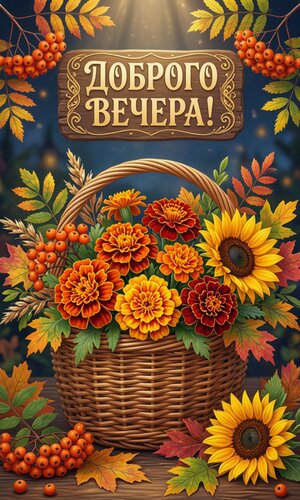 Открытка Добрый вечер