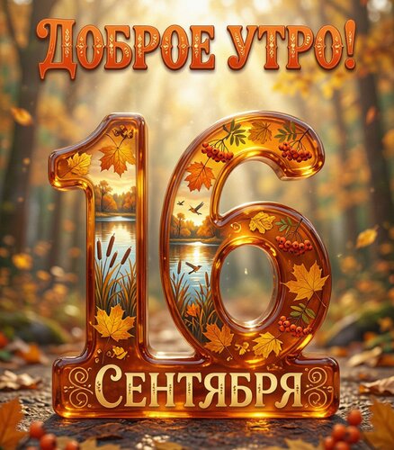 Открытка Доброе утро, 16 сентября