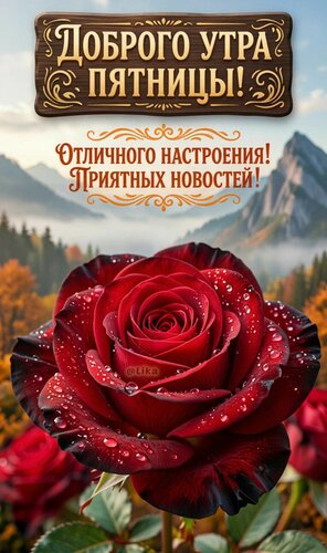 Открытка Доброго утра пятницы