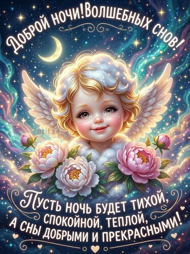 Открытка Спокойной ночи