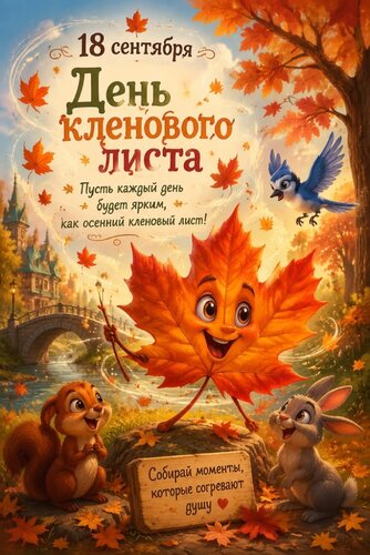 Открытка День кленового листа