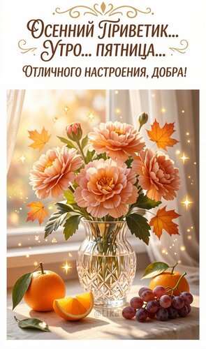 Открытка Утро пятницы
