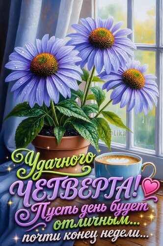Открытка Удачного четверга