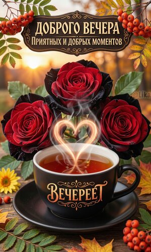Открытка Добрый вечер