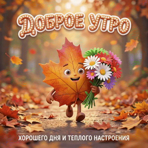 Анимированная открытка С добрым утром!